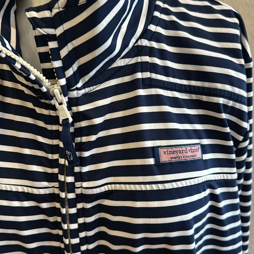 Vineyard Vines Navy and White Striped Top - Picture 2 of 7